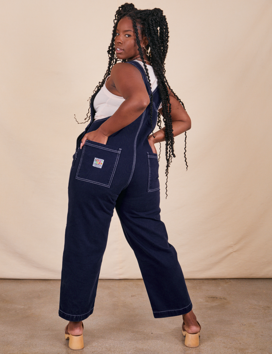 Original Overalls in Navy Blue back view on Shai