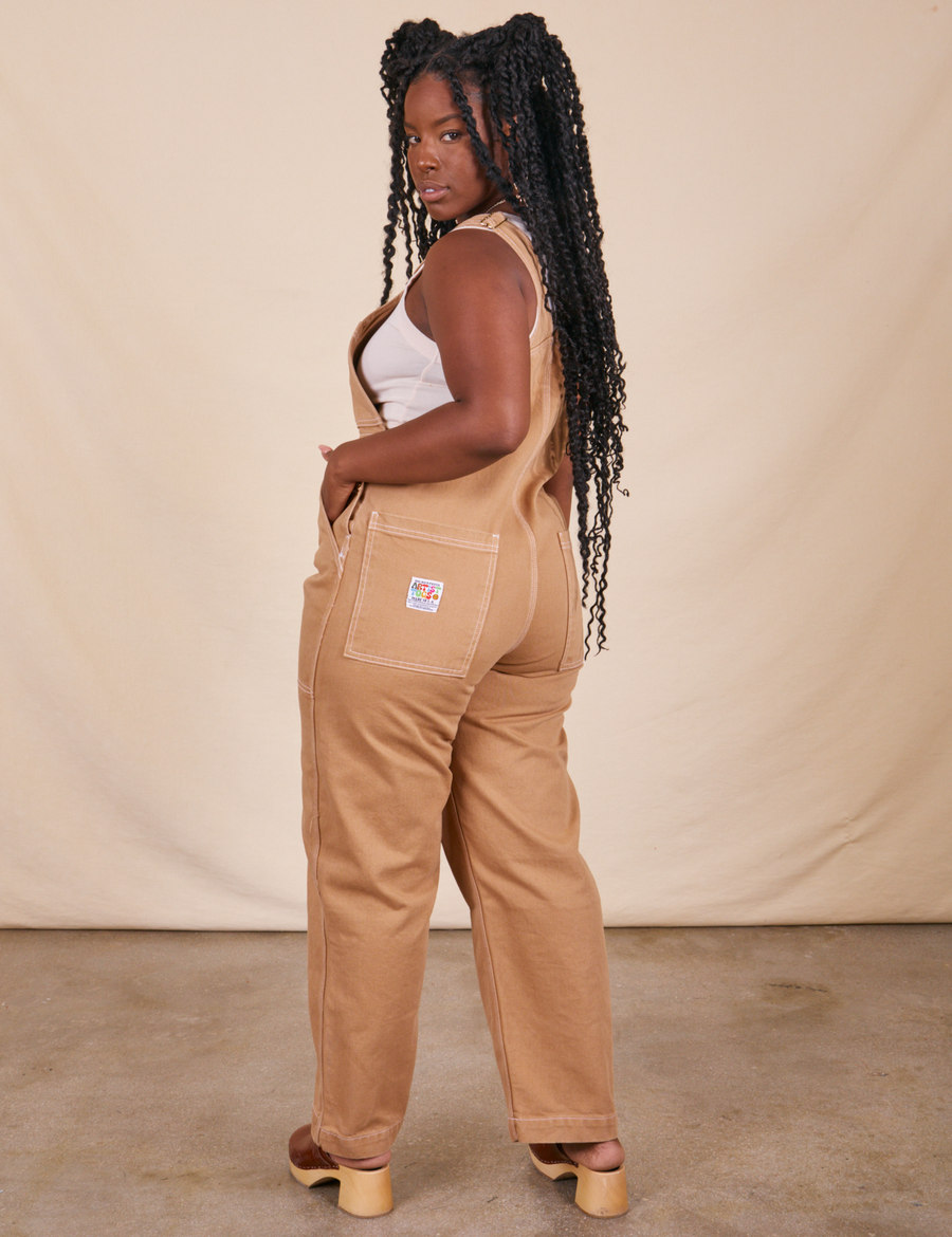 Original Overalls in Tan back view on Shai