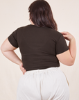 Back view of Baby Tee in Espresso Brown on Ashley