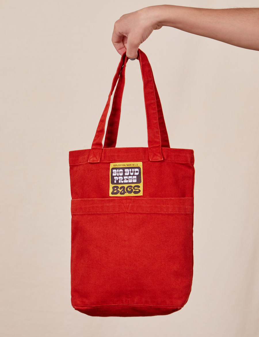 Mini Tote Bags in Paprika
