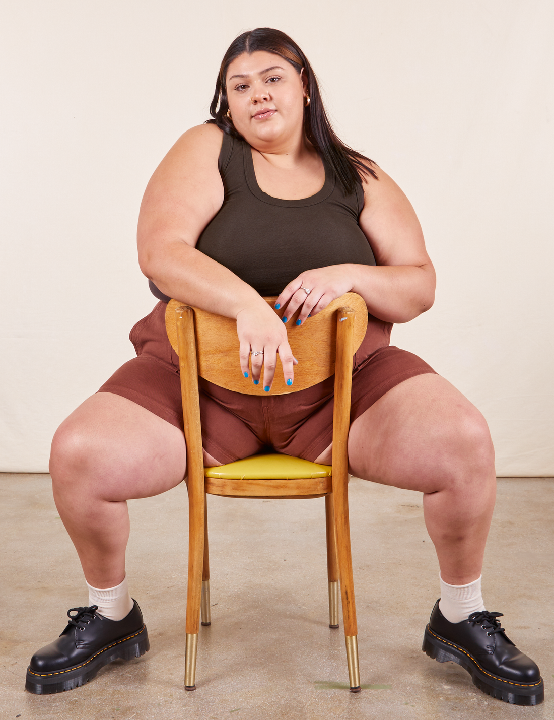 The Tank Top in Espresso Brown on Sarita
