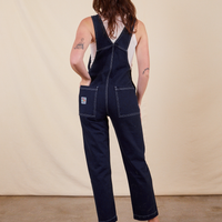 Original Overalls in Navy Blue back view on Alex