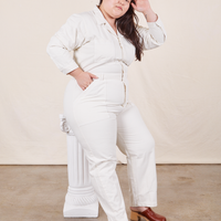 Everyday Jumpsuit in Vintage Tee Off-White on Ashley
