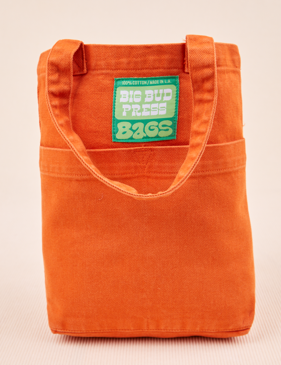 Mini Tote Bags in Burnt Orange