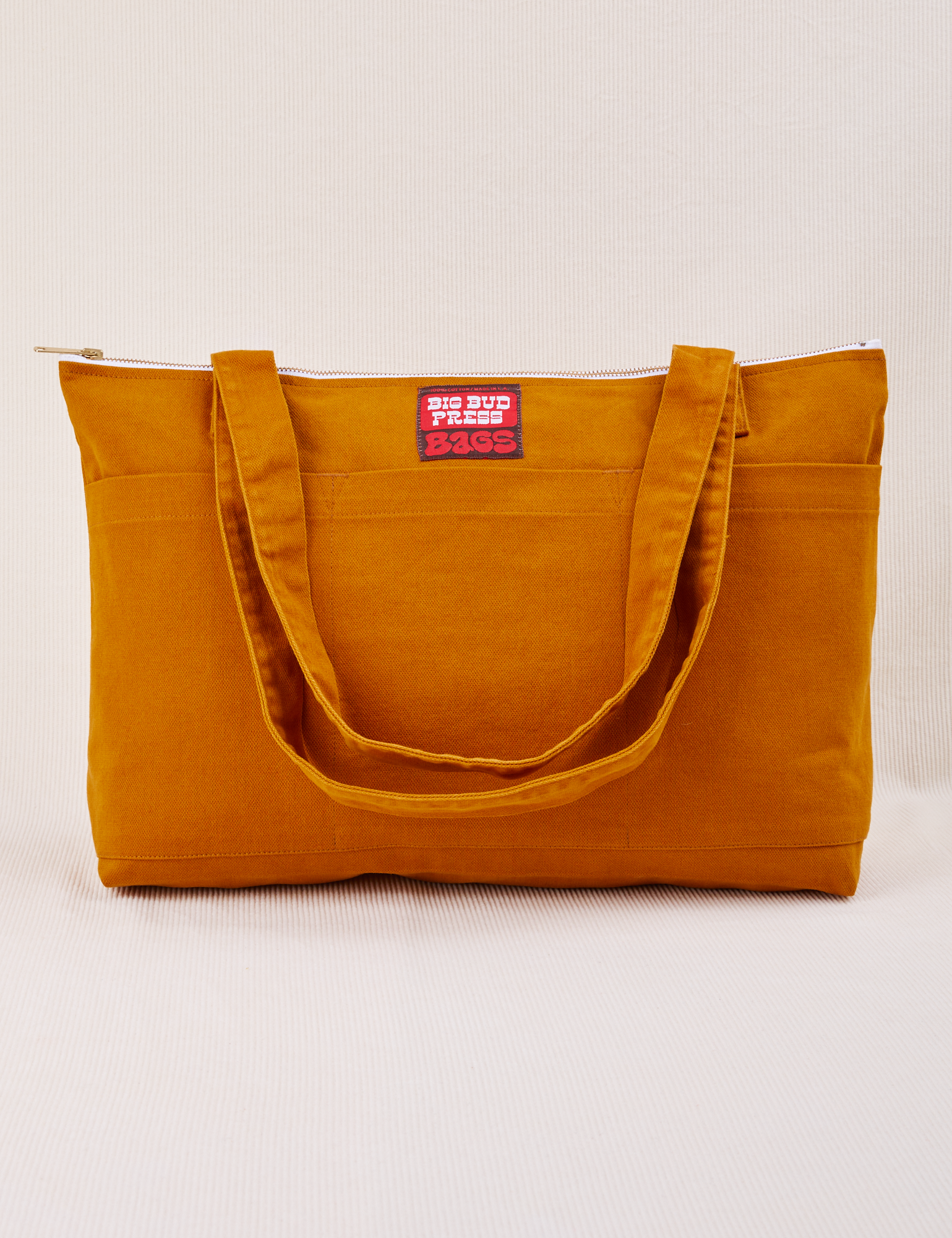 XL Zip Tote in Spicy Mustard