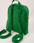 Mini Backpack in Forest Green back view