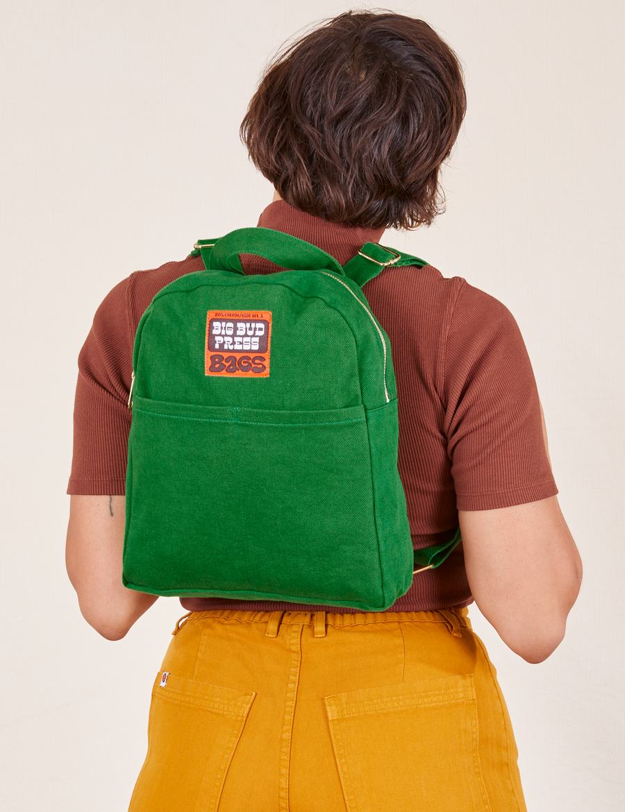 Mini Backpack in Forest Green worn by Tiara