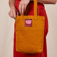 Mini Tote Bags in Spicy Mustard