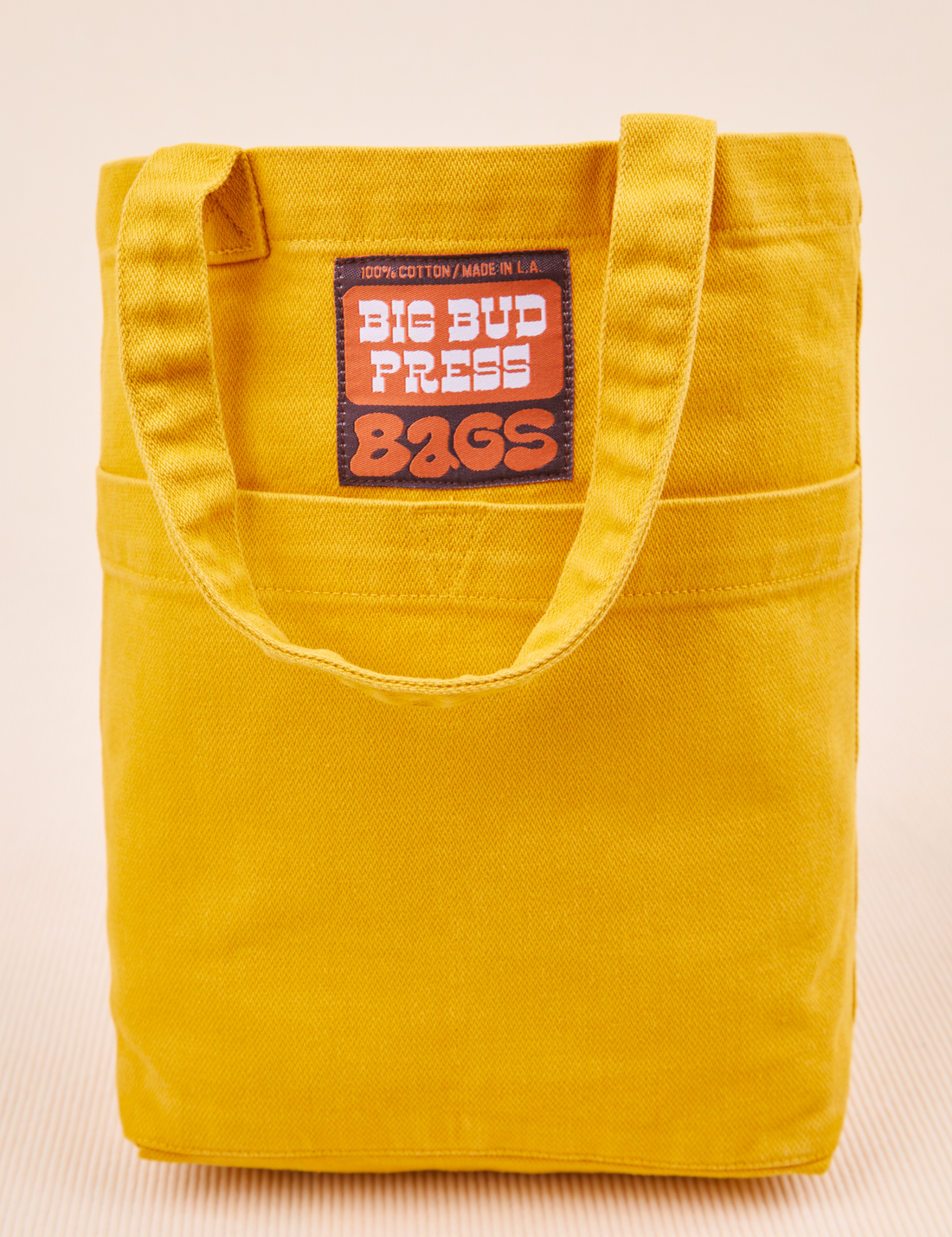 Mini Tote Bags in Mustard Yellow