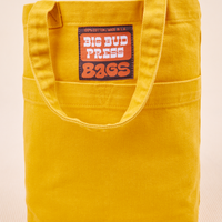 Mini Tote Bags in Mustard Yellow