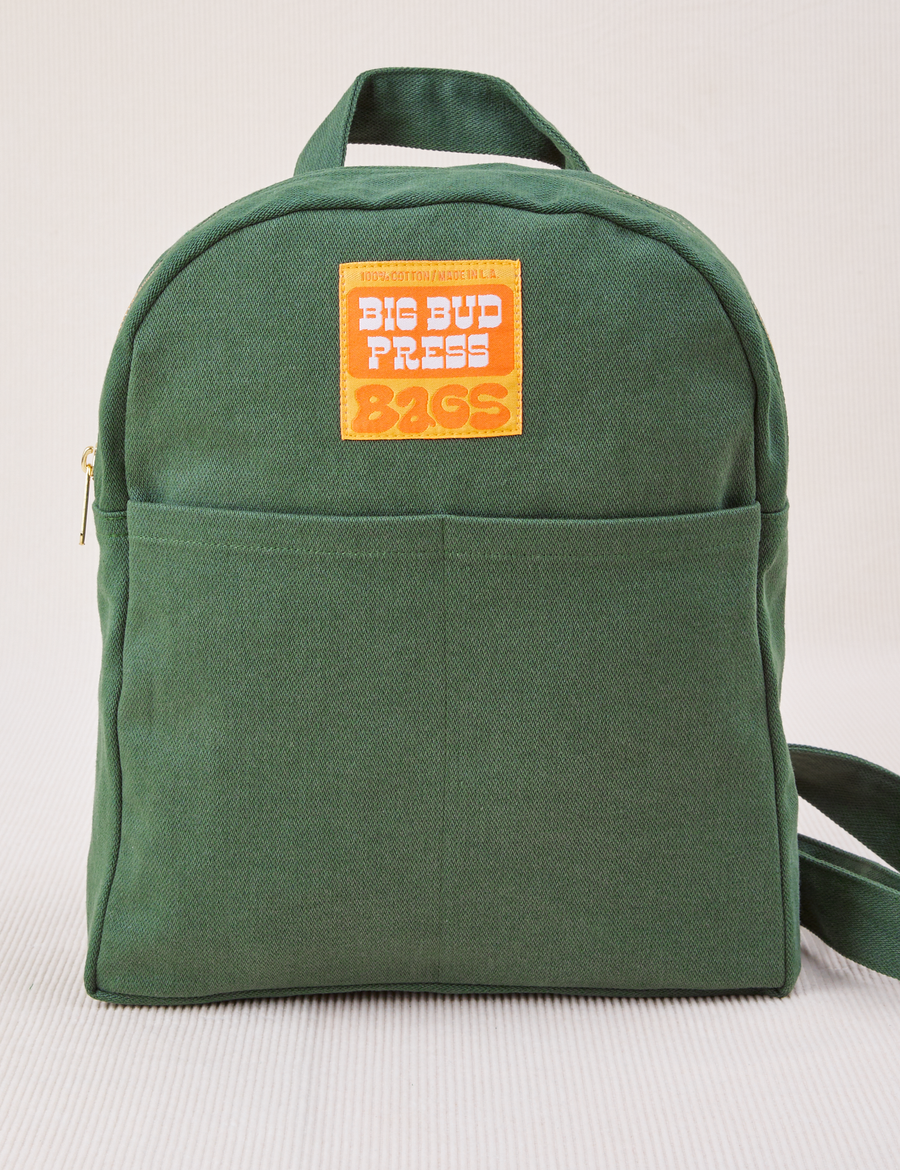 Mini Backpack in Dark Emerald Green