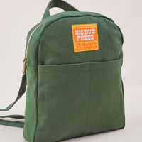 Mini Backpack in Dark Emerald Green