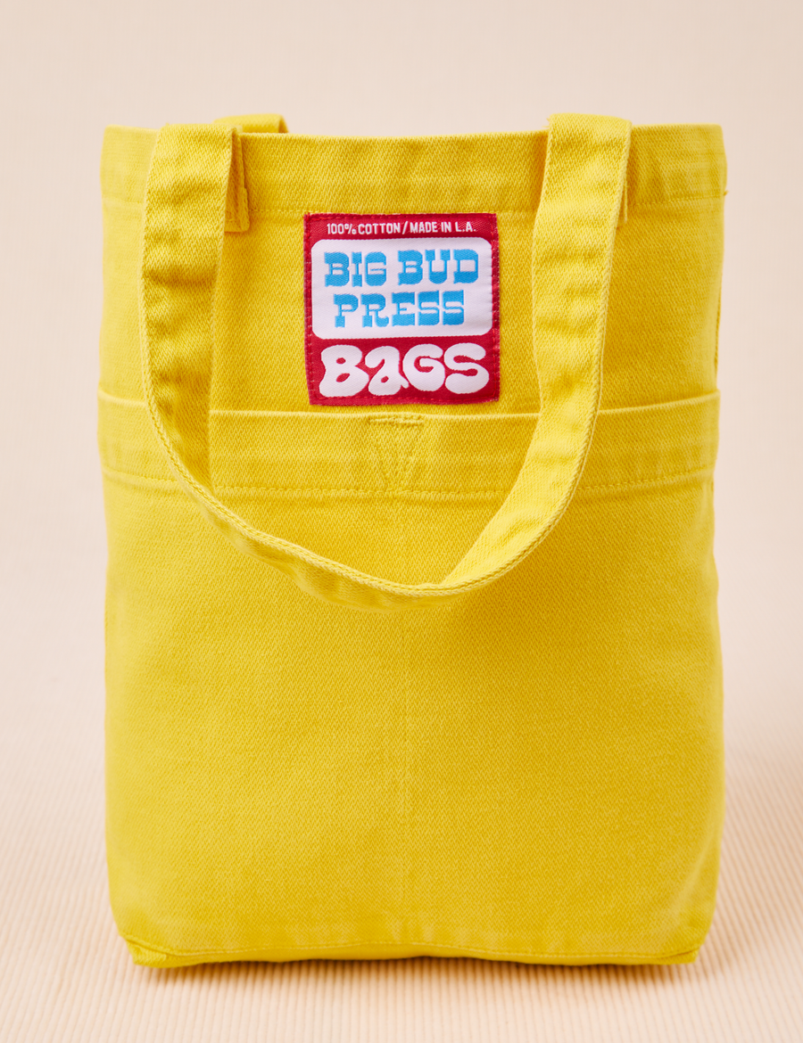 Mini Tote Bags in Golden Yellow