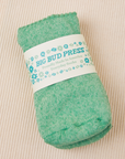 Thick Crew Sock in Seafoam Green with packaging