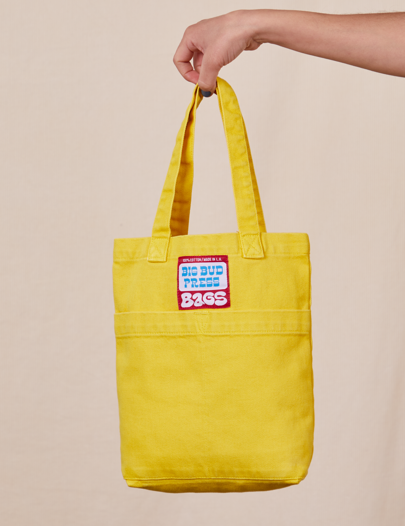 Mini Tote Bags in Golden Yellow