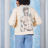 David Neoclassical Work Jacket back view on Jesse
