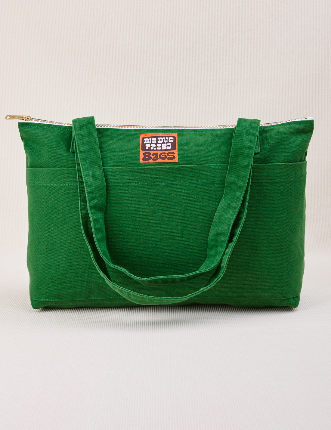 XL Zip Tote in Forest Green