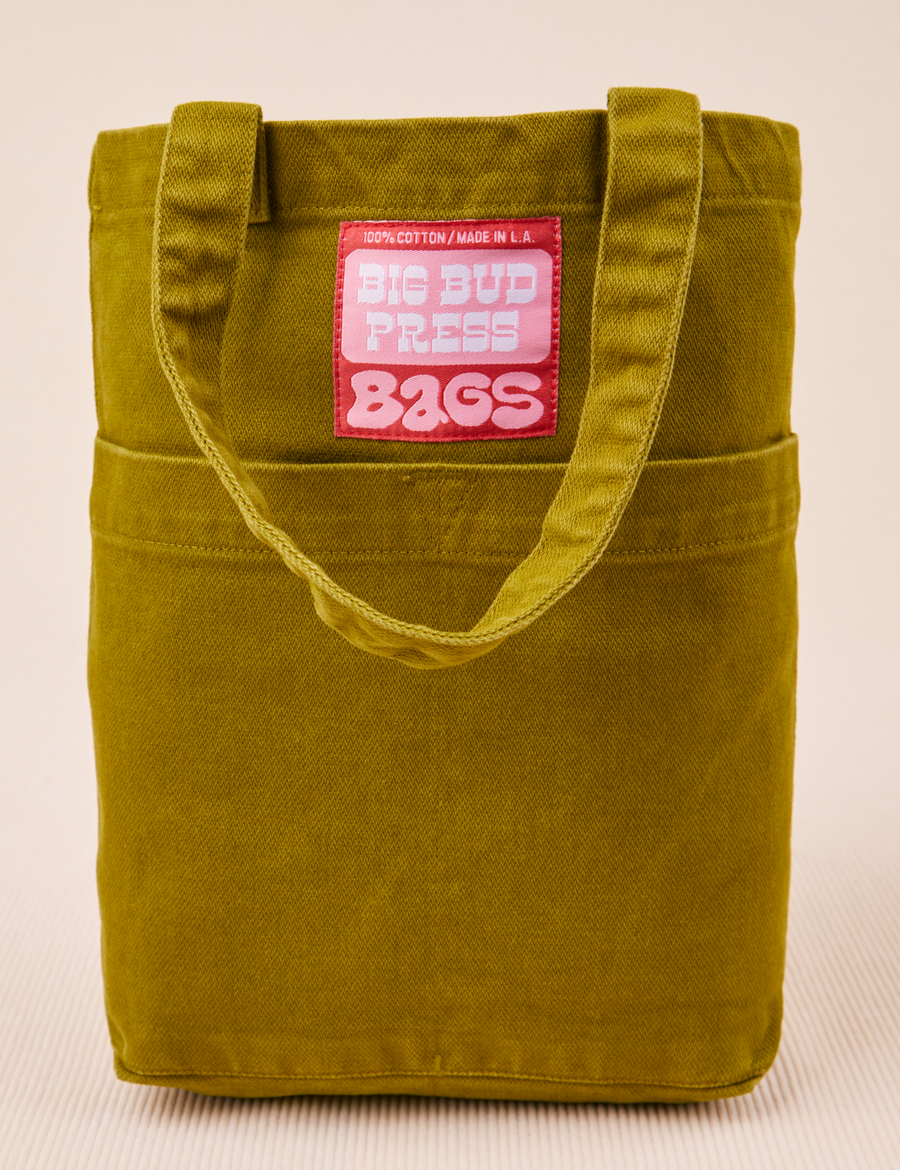 Mini Tote Bags in Olive Green