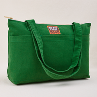 XL Zip Tote in Forest Green