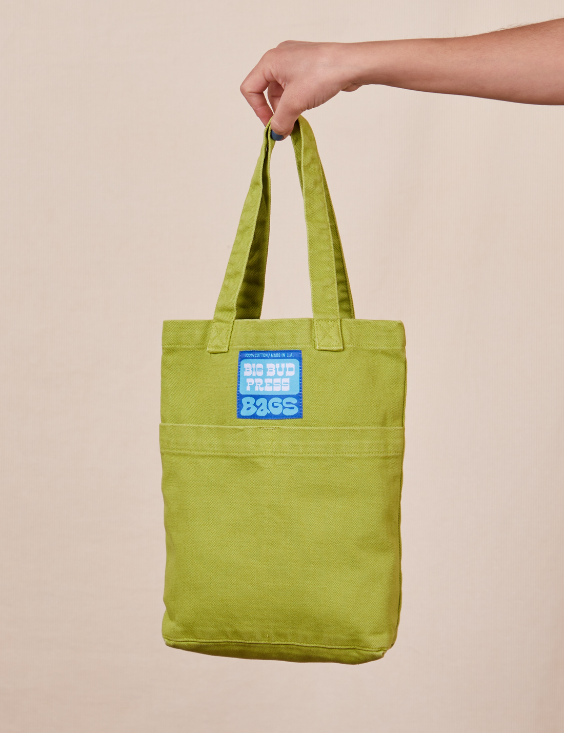 Mini Tote Bags in Gross Green