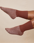 Thick Crew Sock in Fudgesicle Brown