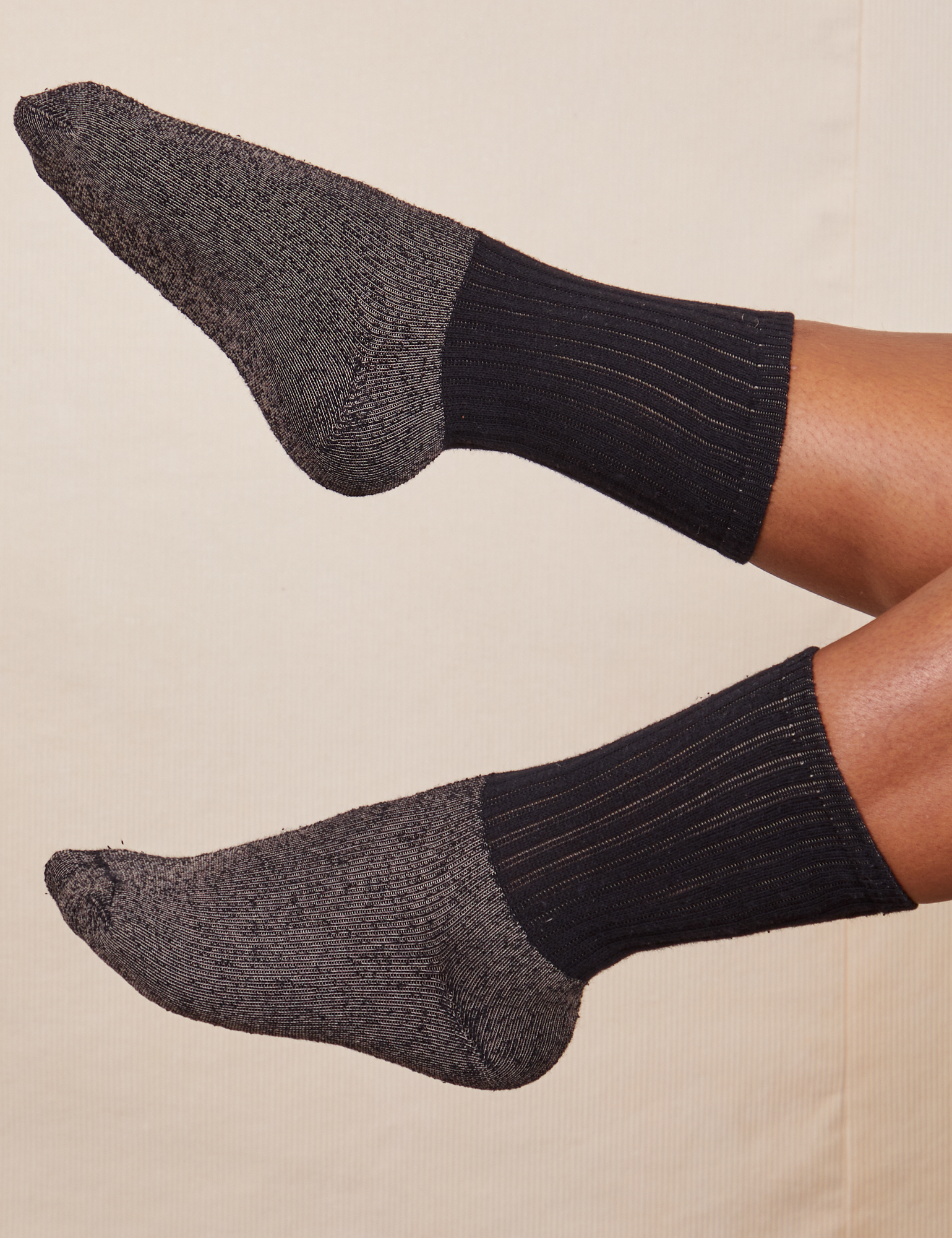 Thick Crew Sock in Basic Black