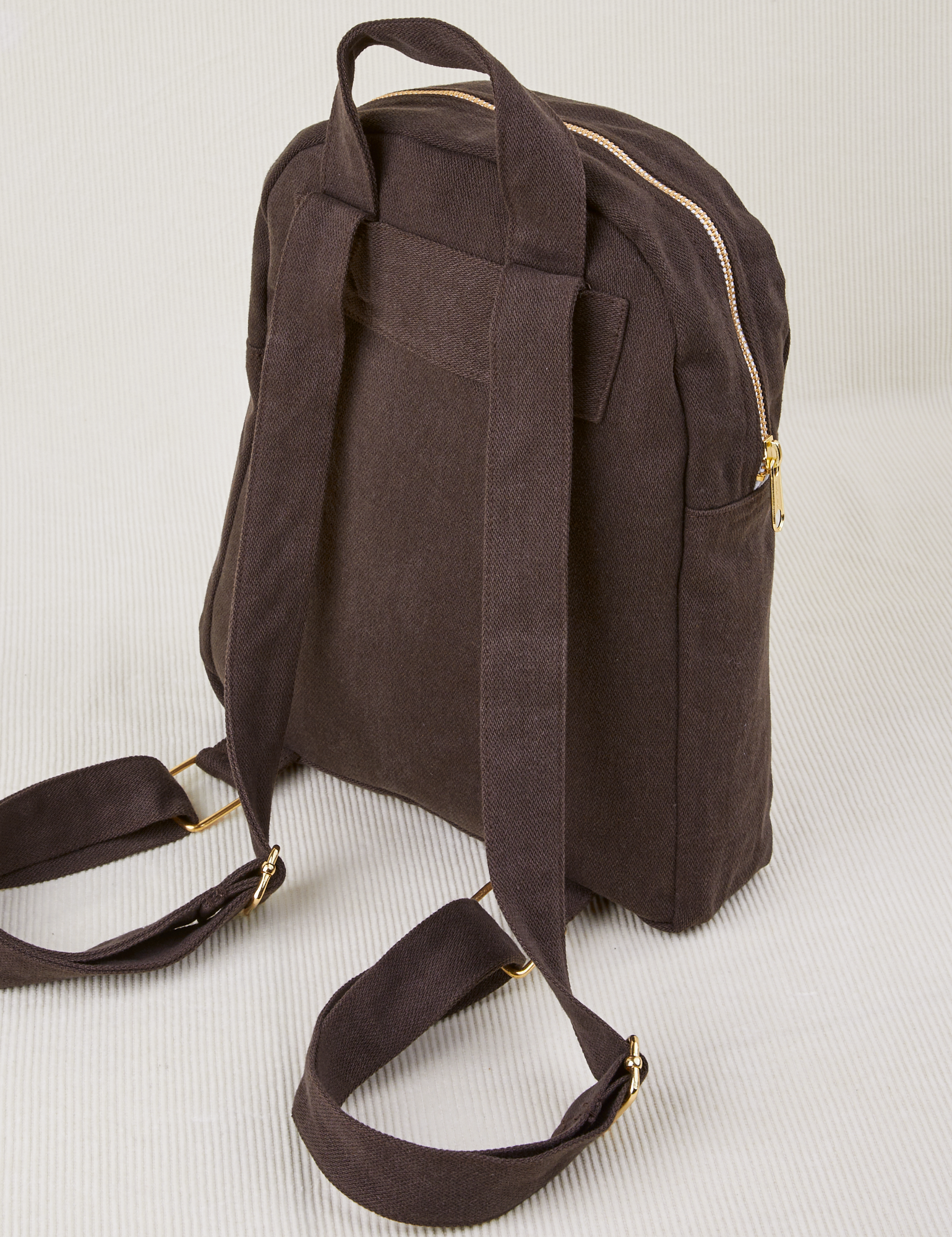 Mini Backpack in Espresso Brown back view