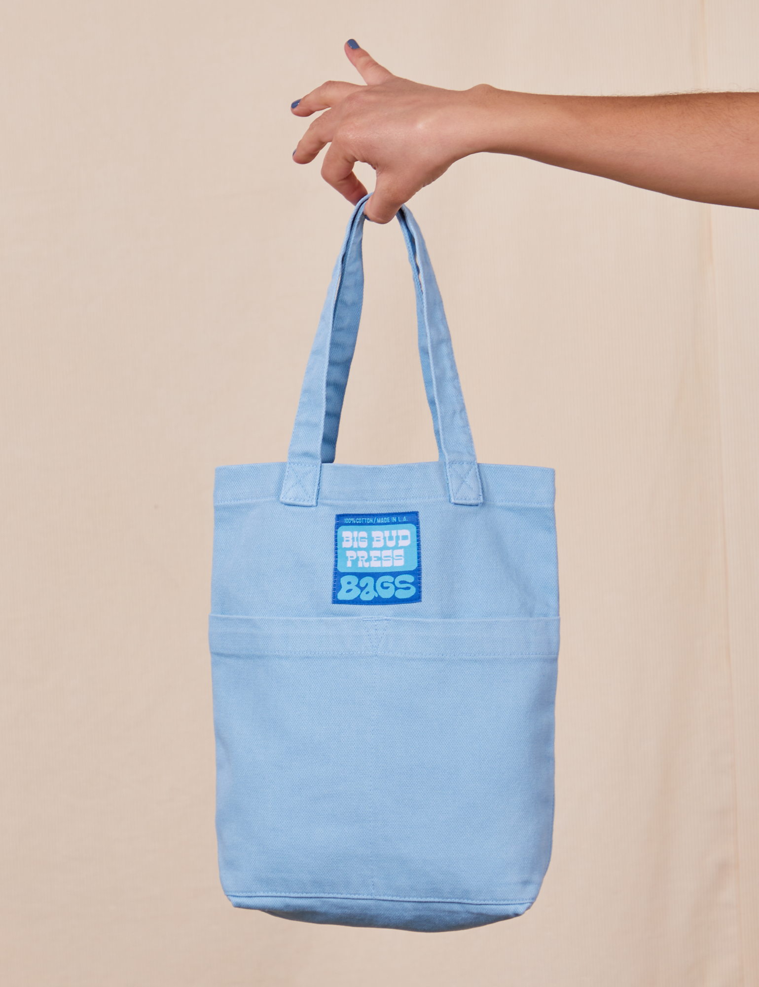 Mini Tote Bags in Baby Blue