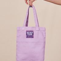 Mini Tote Bags in Lilac Purple