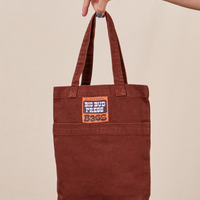 Mini Tote Bags in Fudgesicle Brown
