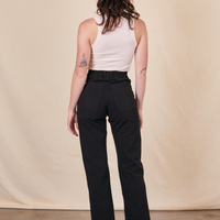  Work Pants in Basic Black back view on Alex