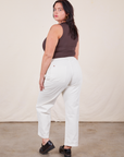 Back view of Work Pants in Vintage Tee Off-White on Faye