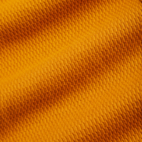Long Sleeve Fisherman Polo in Spicy Mustard fabric detail