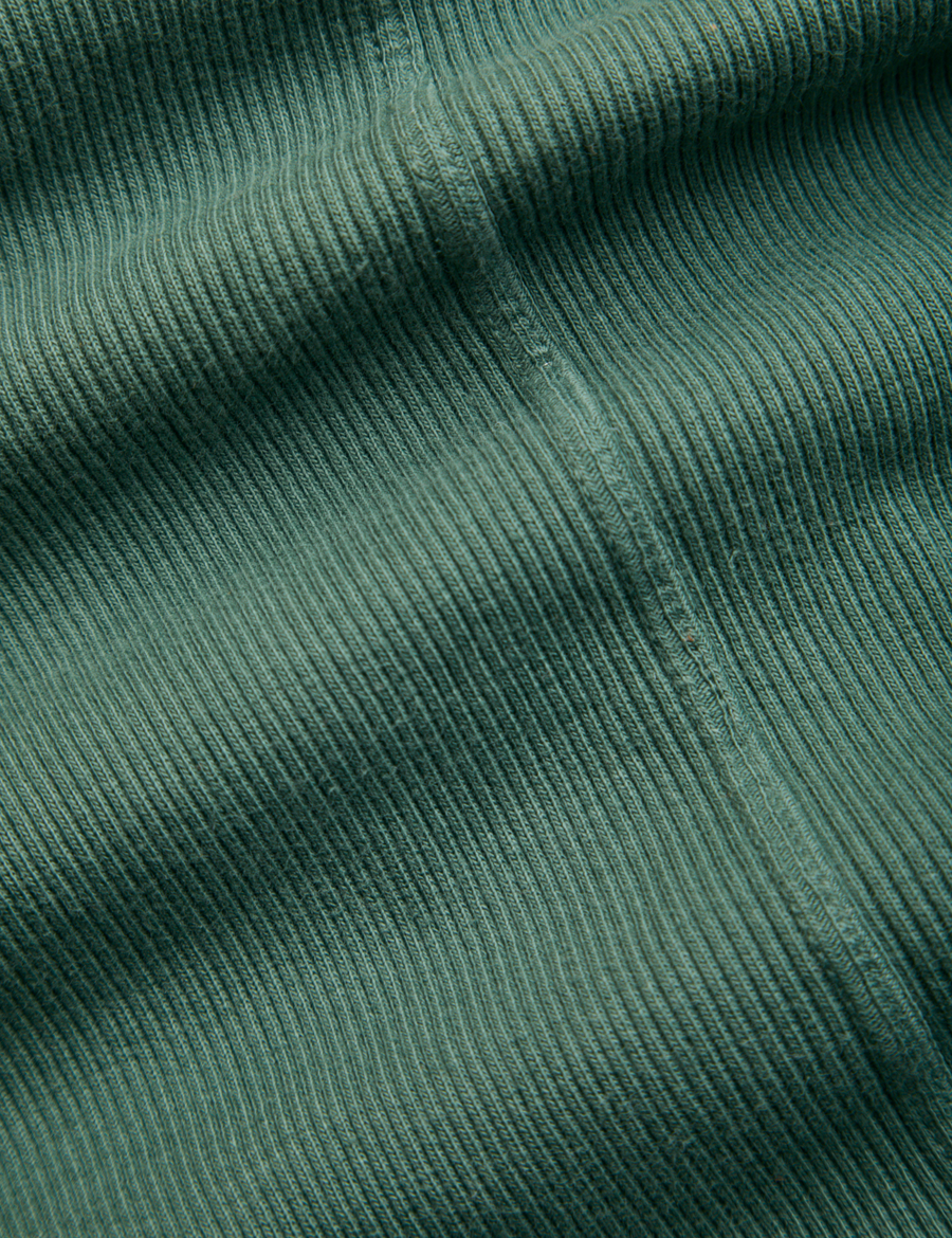 Wrap Top in Dark Emerald Green detail close up of fabric