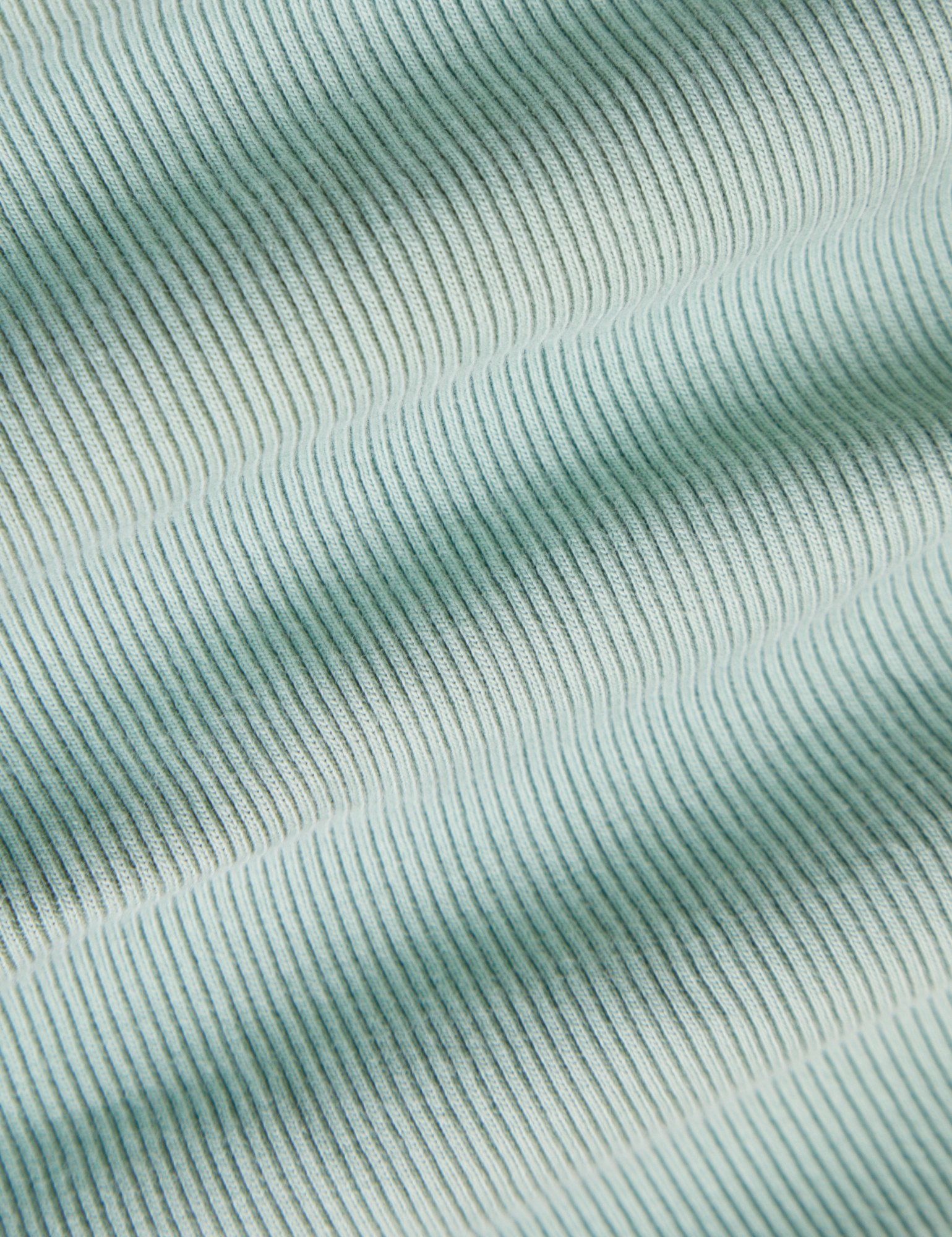 Sleeveless Essential Turtleneck in Sage Green fabric detail