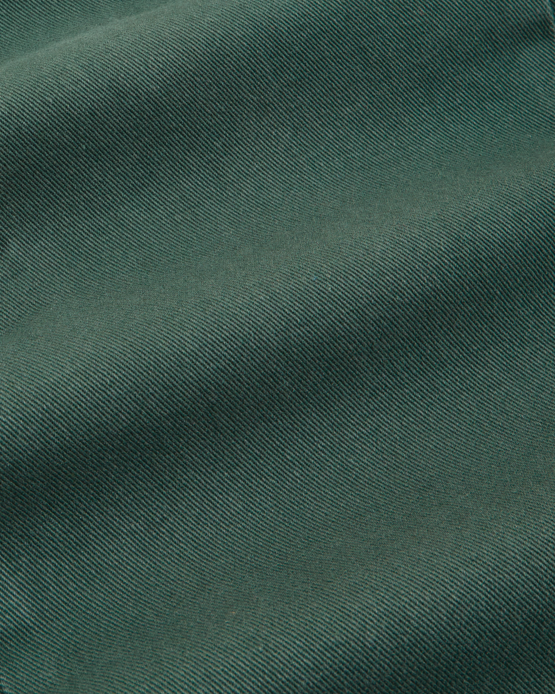 Work Pants in Dark Emerald Green fabric detail