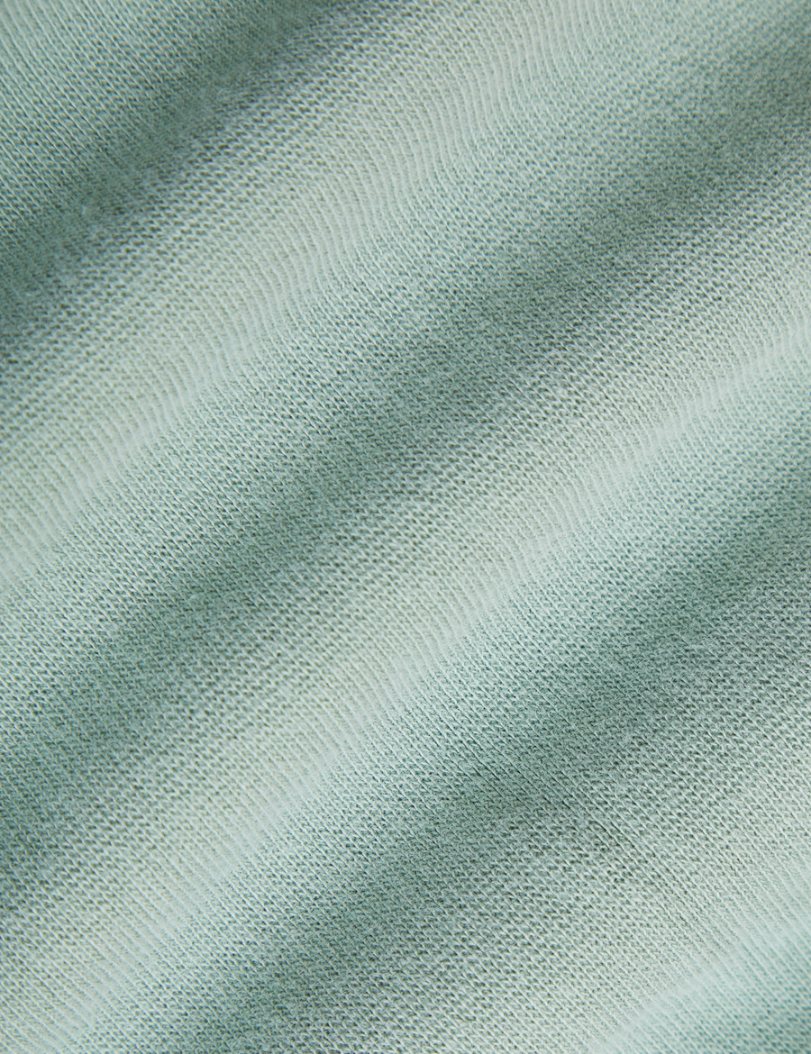 The Tank Top in Sage Green detail close up of fabric
