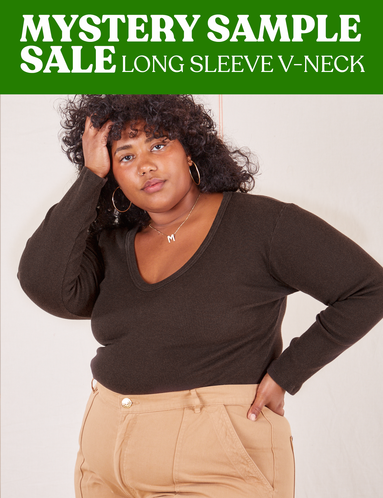 LONG SLEEVE V-NECKS - MYSTERY SAMPLE SALE! *FINAL SALE*