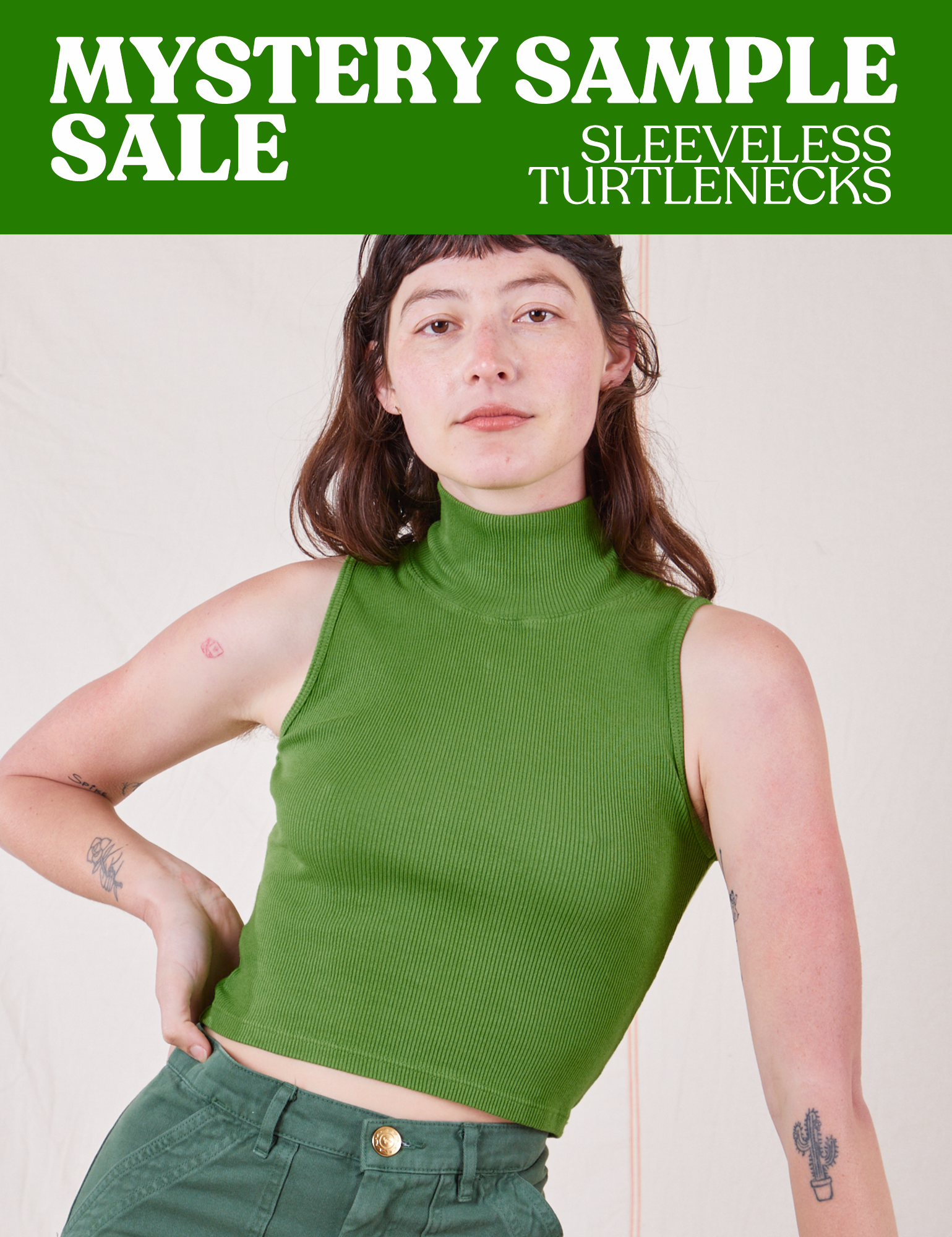 SLEEVELESS TURTLENECK - MYSTERY SAMPLE SALE! *FINAL SALE*