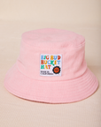 Big Bud Bucket Hat in baby pink