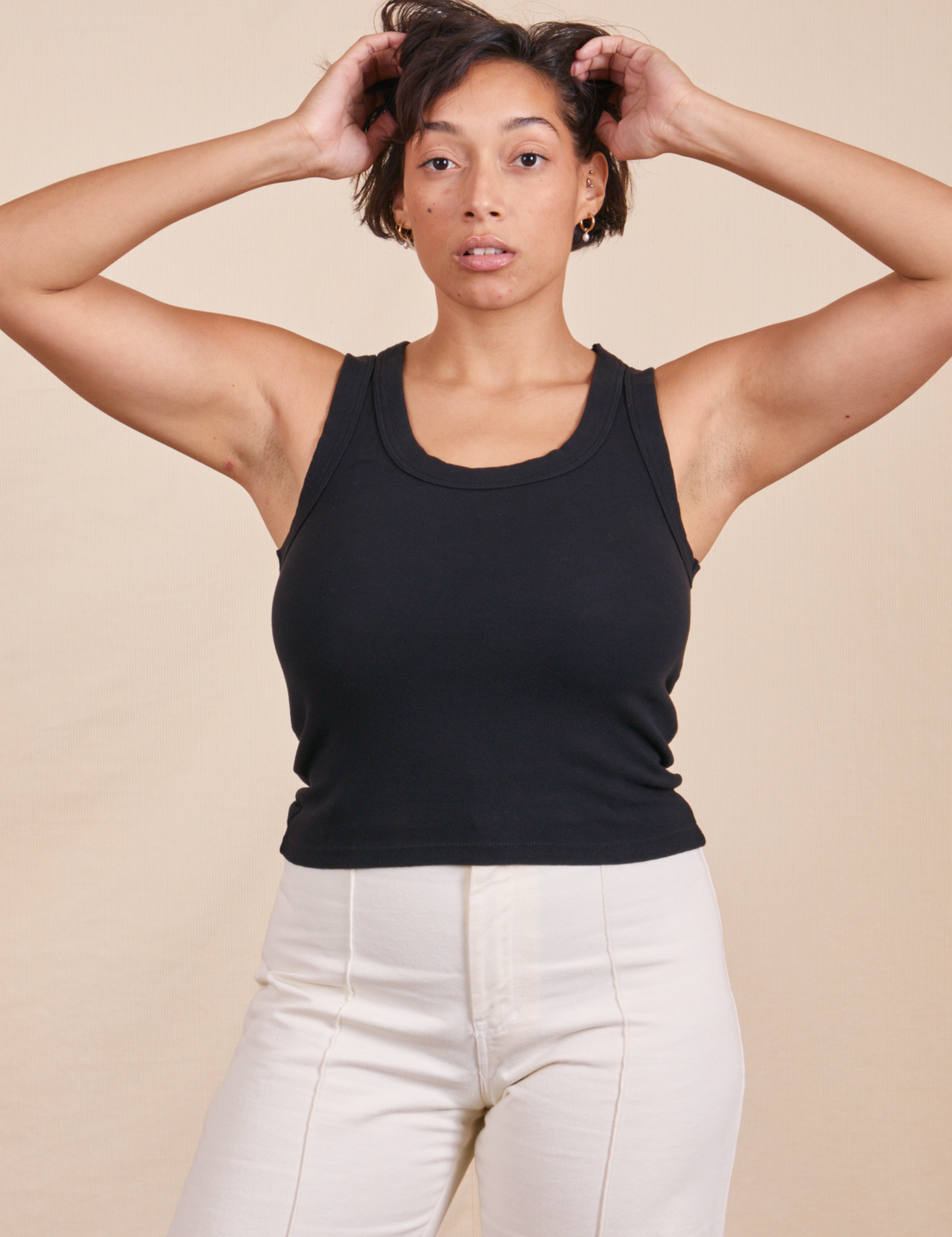 The Tank Top in Basic Black on Tiara