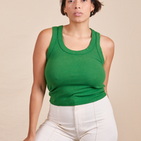 The Tank Top in Forest Green on Tiara
