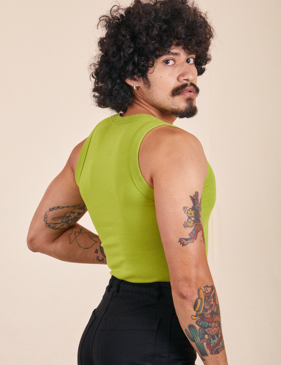 The Tank Top in Gross Green on Jesse