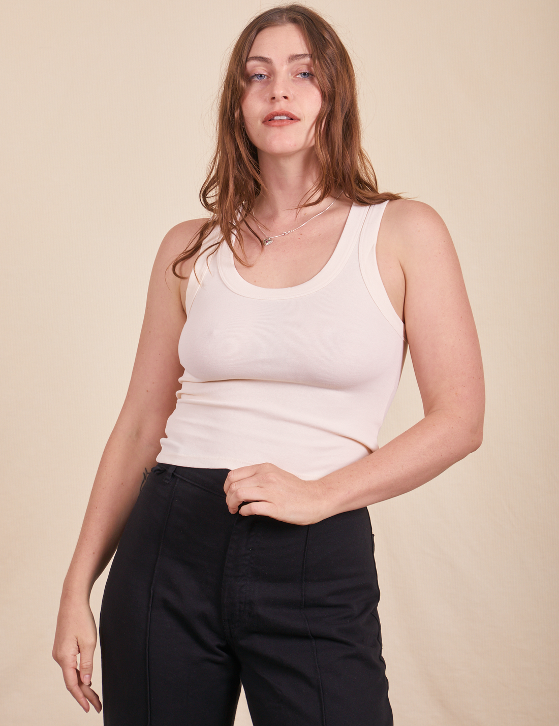The Tank Top in Vintage Tee Off-White on Allison