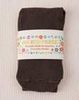 Everyday Sock in Espresso Brown with packaging