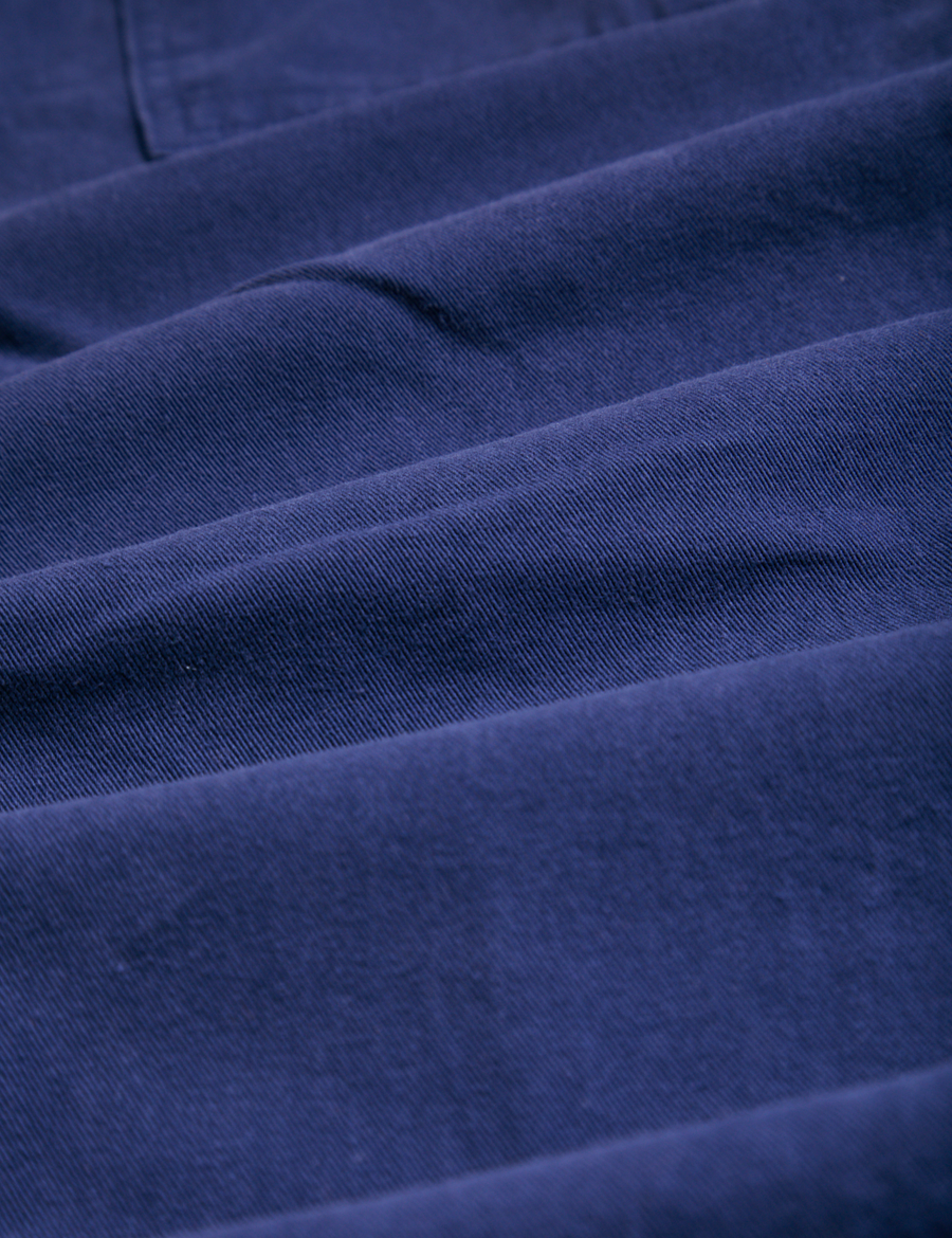 Work Pants in Navy Blue detail close up of fabric
