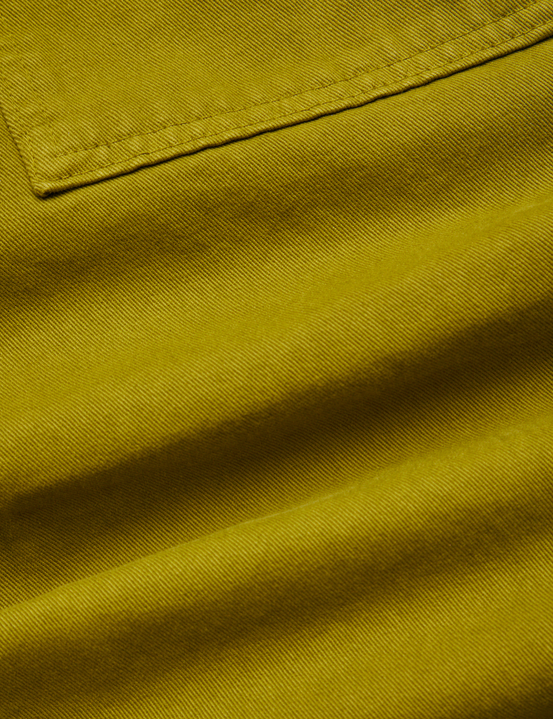 Work Pants in Olive Green detail close up of fabric