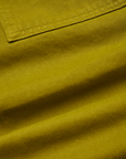 Work Pants in Olive Green detail close up of fabric